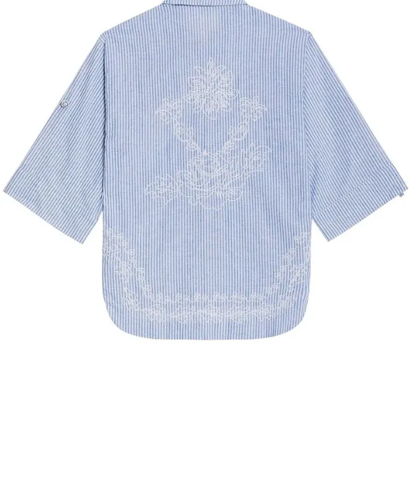 Embroidered Linen Shirt