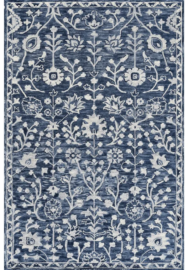 Crafted Floral Persian Inspired Area Rug