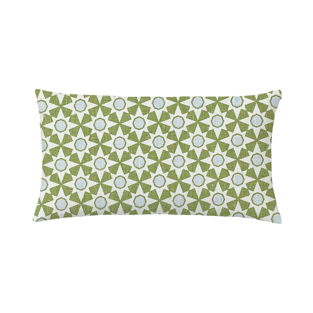 Starburst Butterfly-Flange Lumbar Pillow