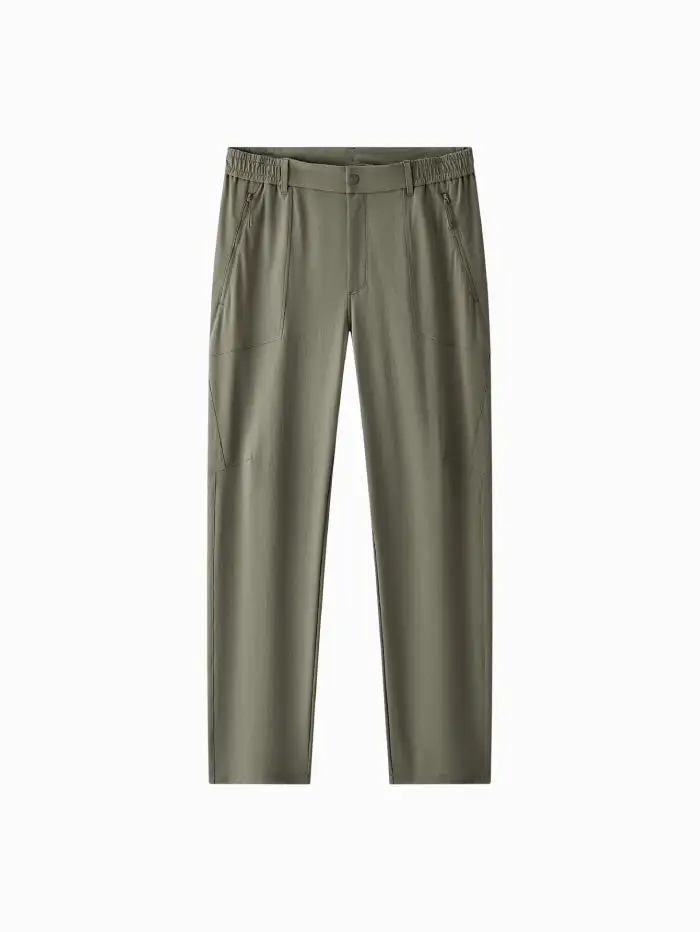 Men's Straight Open-weave Trousers