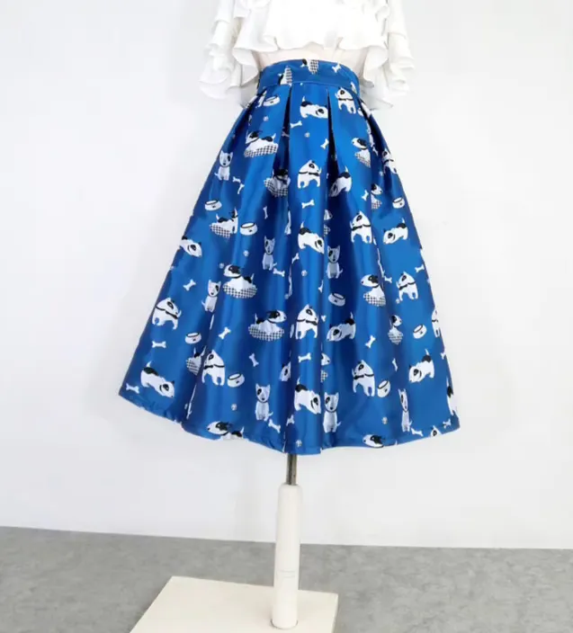 Compact Easy Everyday Casual Embroidered Skirt