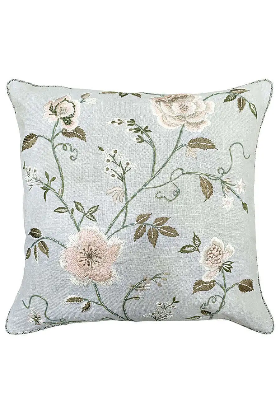 Artisan Design Floral Cotton Decorative Cushion Cover
