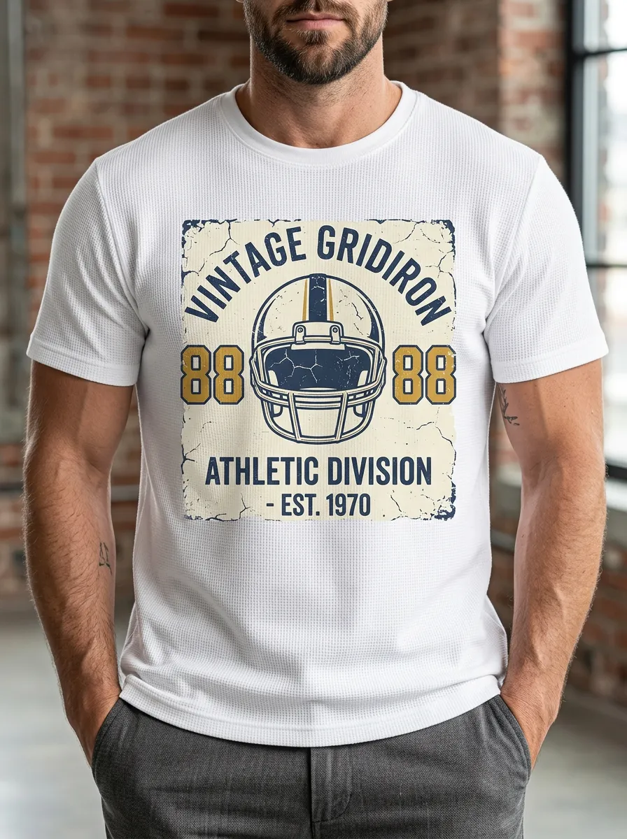 Men's Gridiron Vintage Helmet T-Shirt