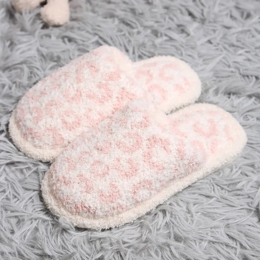 Leopard Microfiber Soft Slippers