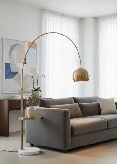 Iron Arc Arched Floor Lamp