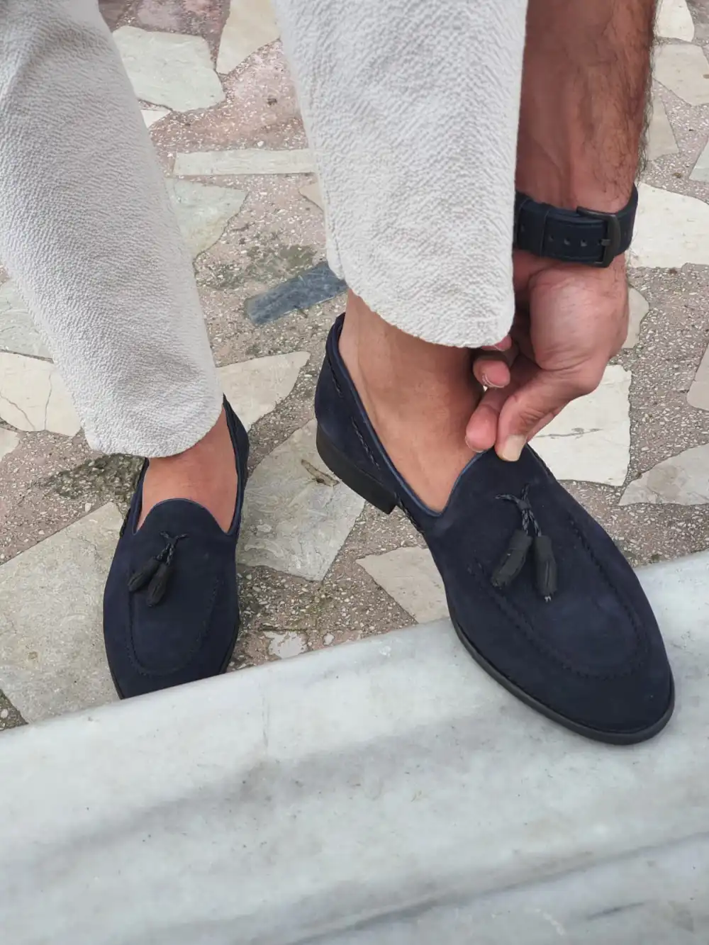 Casual Suede Tassel Loafers