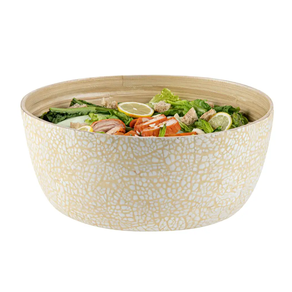Soft Finish Spun Bamboo Salad Bowl