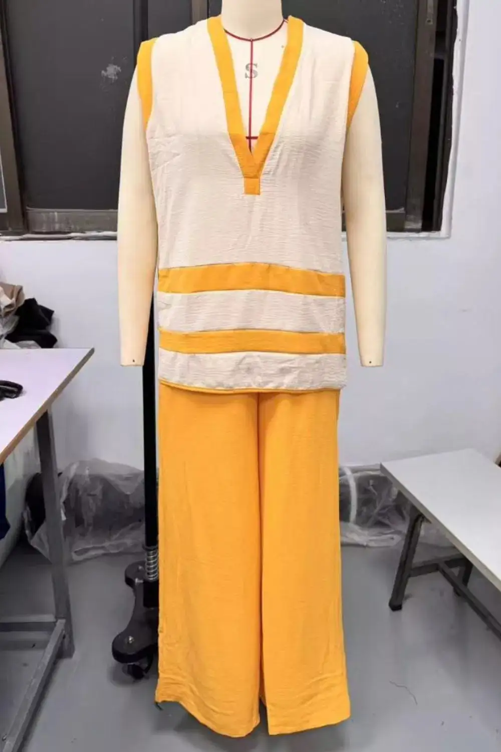 Sleeveless Top Wide Leg Pants Set