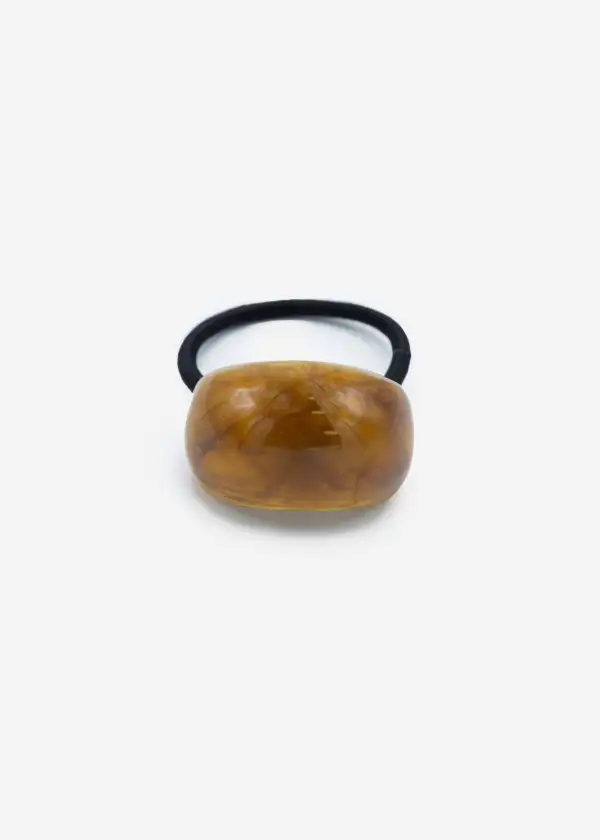 Brown Curved Hair Tie