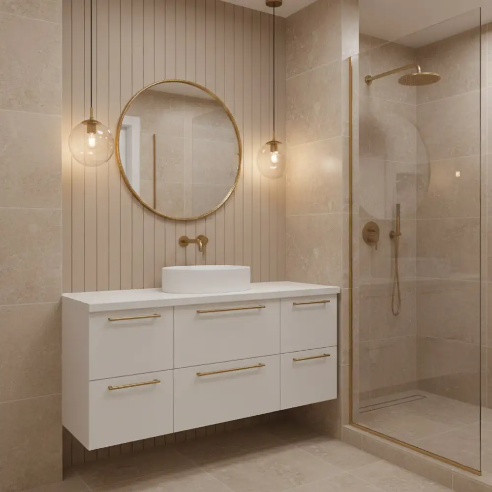 Handcrafted Oval Brass Wall Mirror