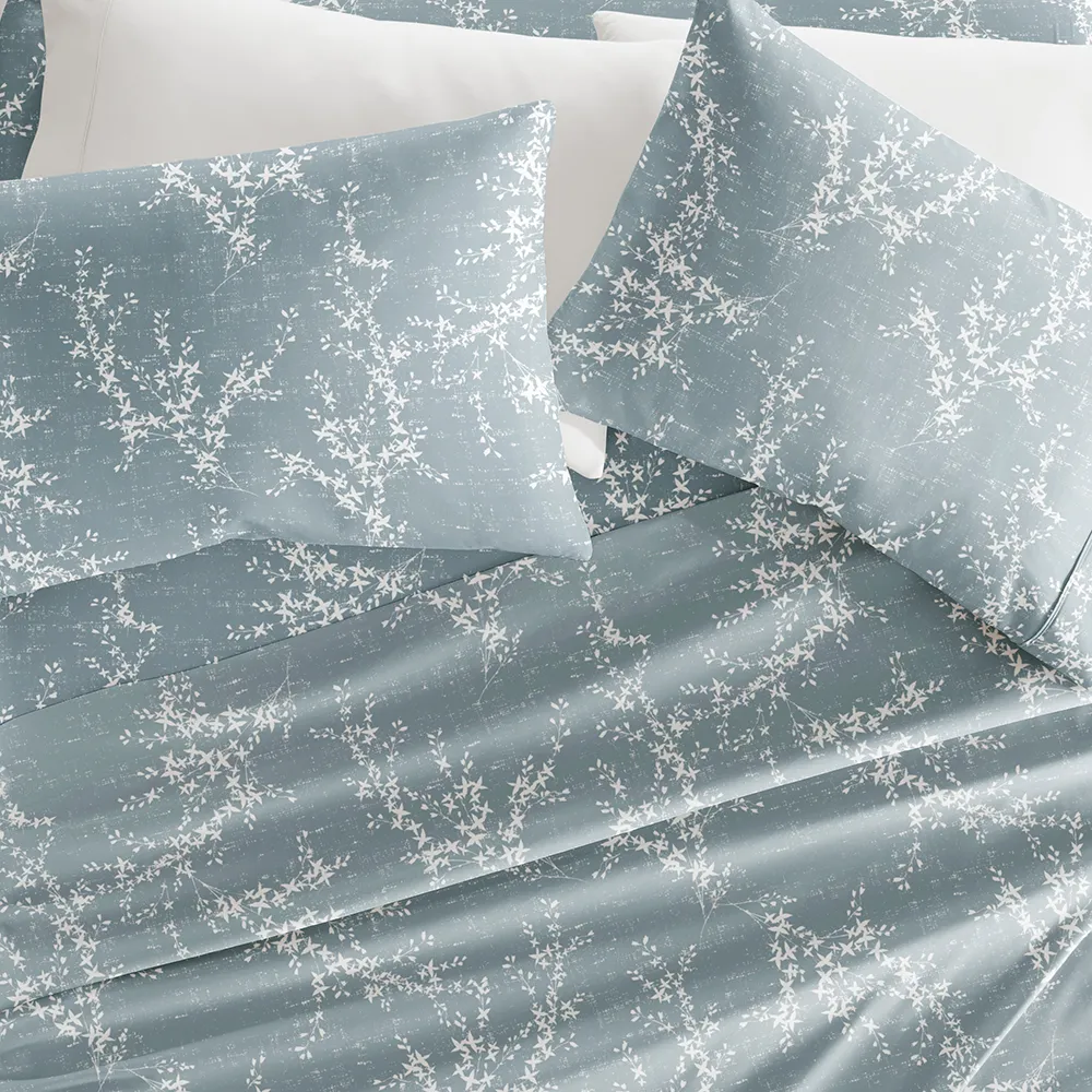 Distressed Willow Pattern Sheet Set
