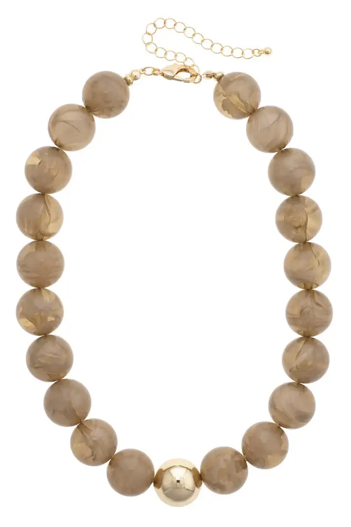 Beaded Gumball Statement Necklace