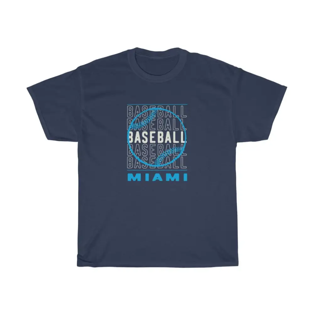 Baseball Miami with Baseball Graphic T-Shirt