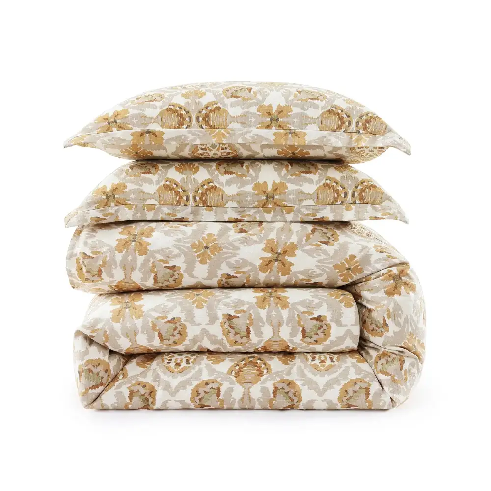 Stonewashed Floral Bedding Set