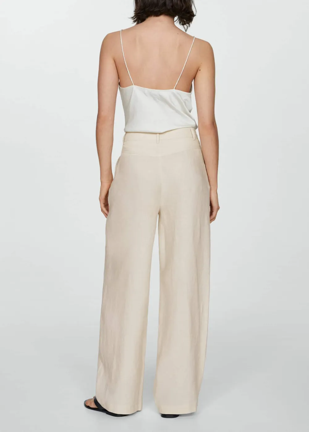 Linen Wideleg Pants