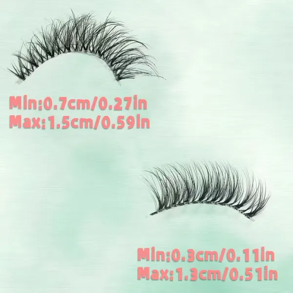 Fluffy False Eyelashes Set