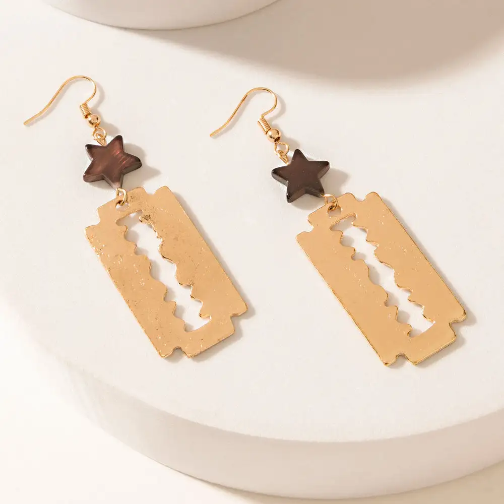 Linear Delicate Artful Statement Earrings