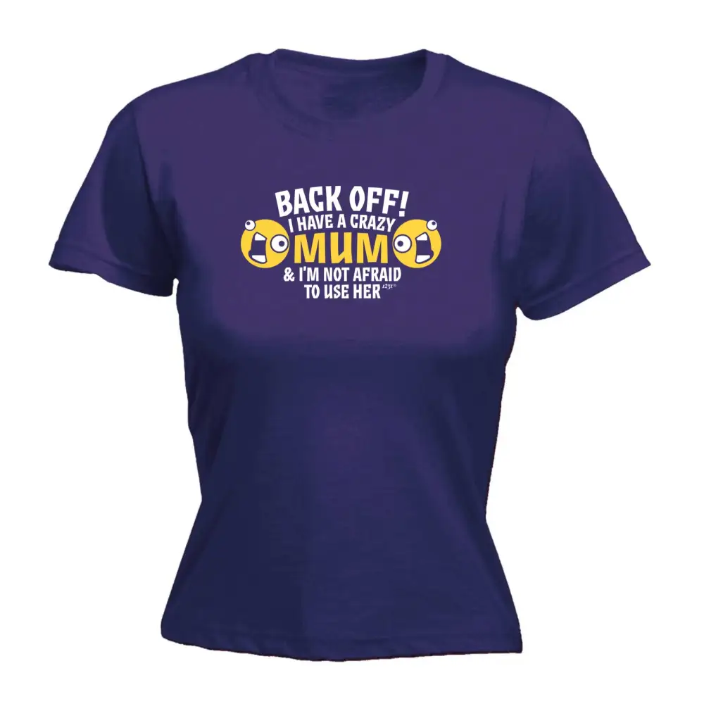 Crazy Mom Graphic Fitted Tee