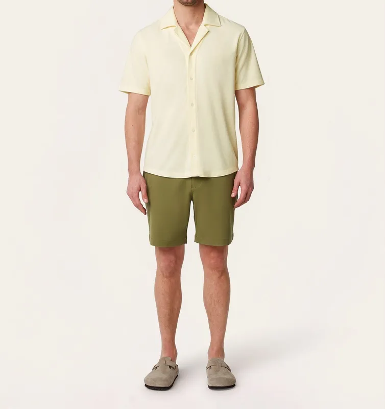Short Sleeve Terry Shirt Off White