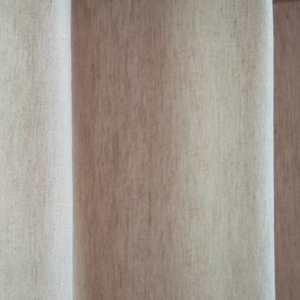 Eyelet Linen Curtain Panel