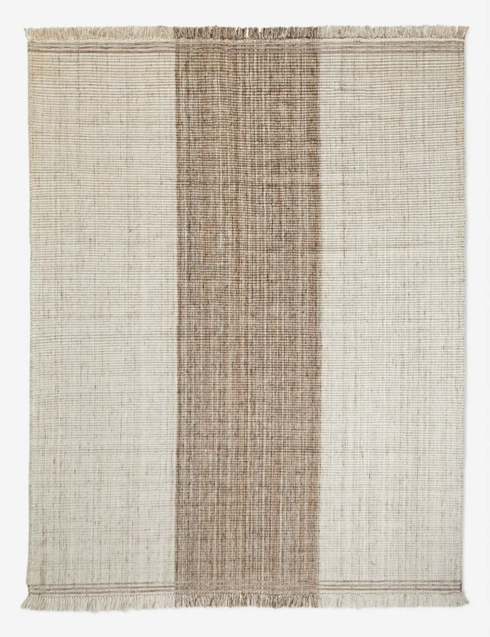 Fresh Indoor Outdoor Performance Striped Fringed Textured Handwoven Synthetic Fiber Area Rug