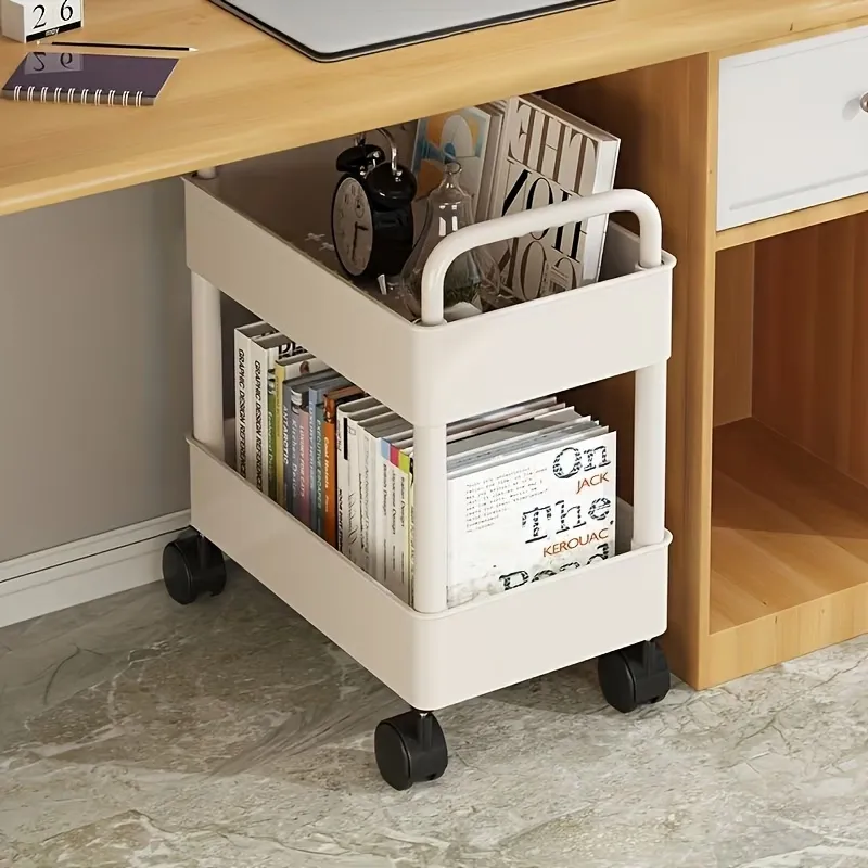 2-Tier Rolling Storage Cart