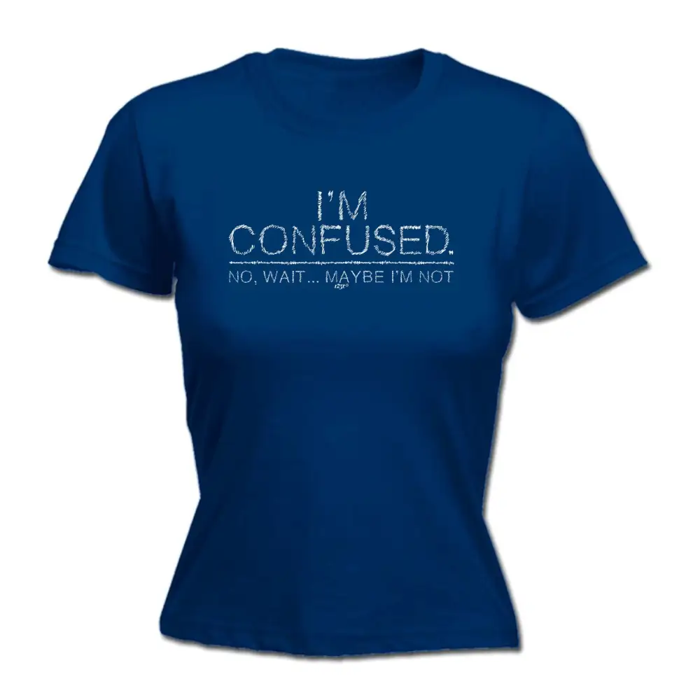 Confused Mood Graphic Fitted Tee