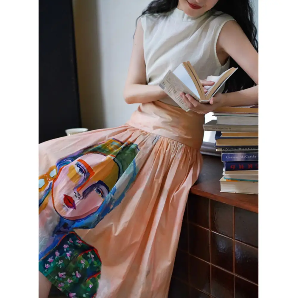 Weekend Layering Everyday Casual Cotton Skirt