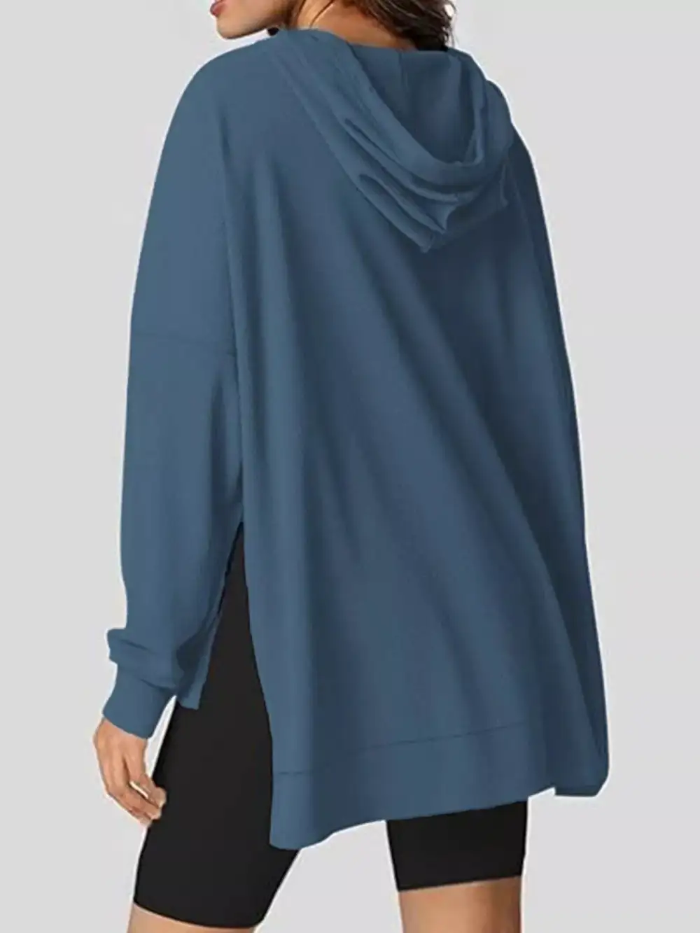Refined Drawstring Pocketed Oversized Hoodie