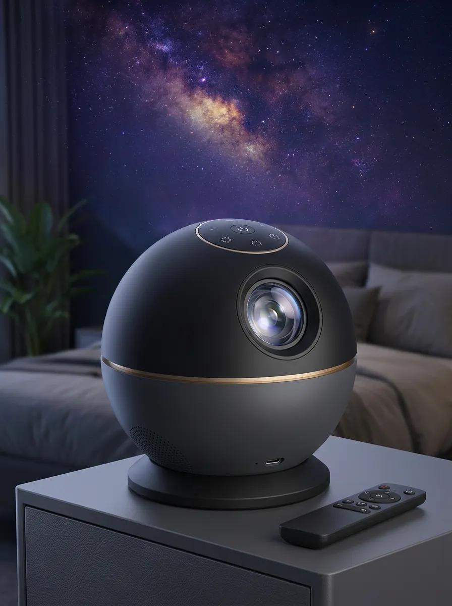 Portable Galaxy Starry Sky Projector Night Light for Game Room Ambience
