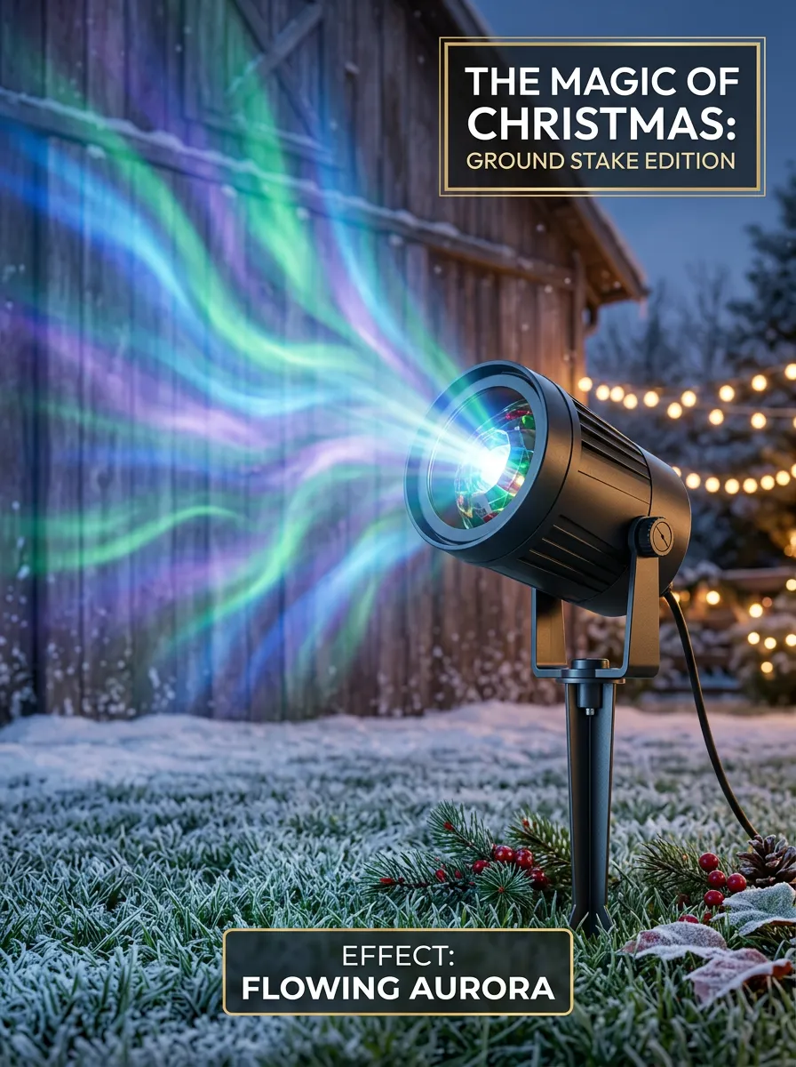 Flowing Aurora Christmas LED Light Projector