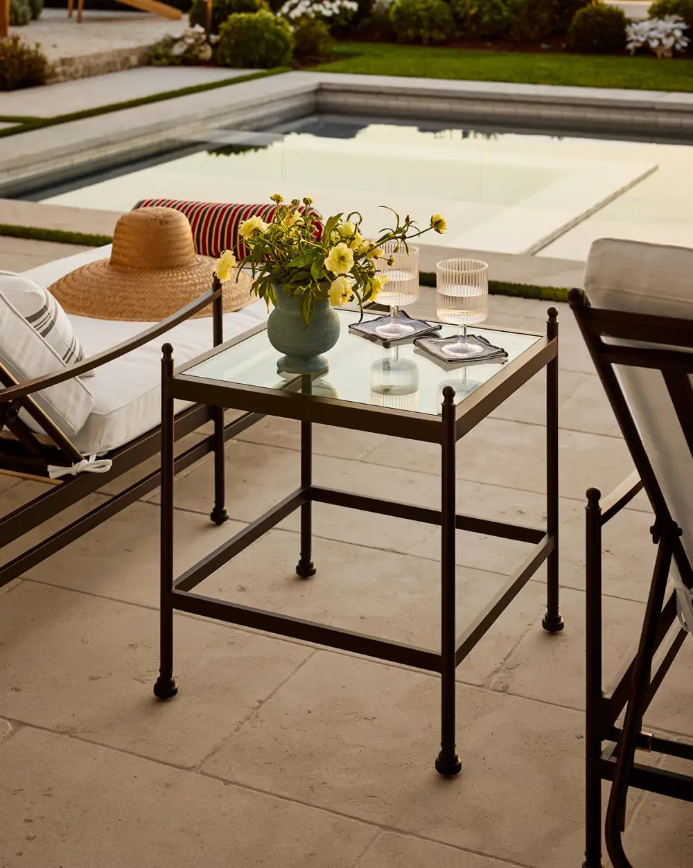Outdoor Aluminum Side Table
