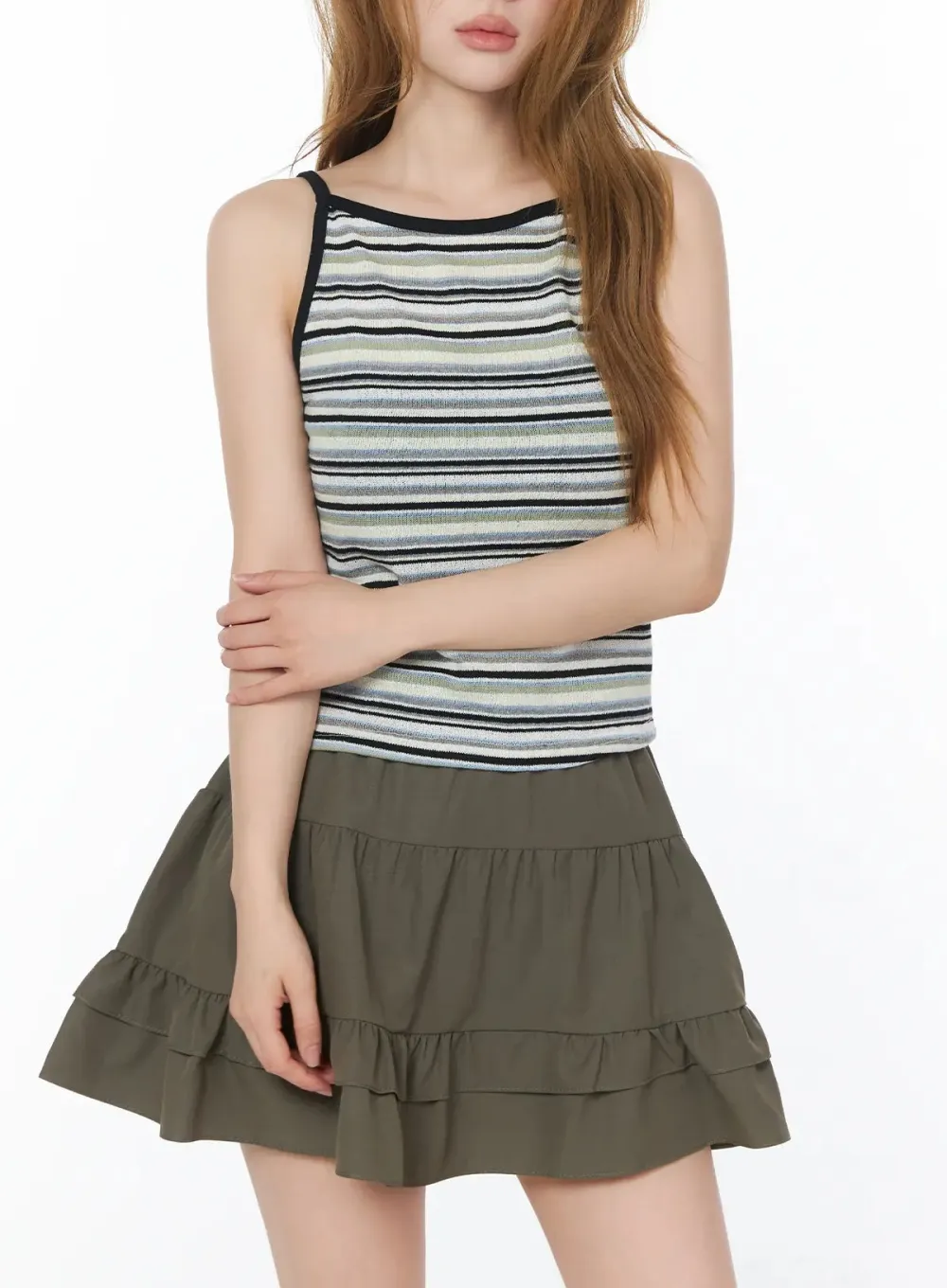 Striped Knit Tank Top