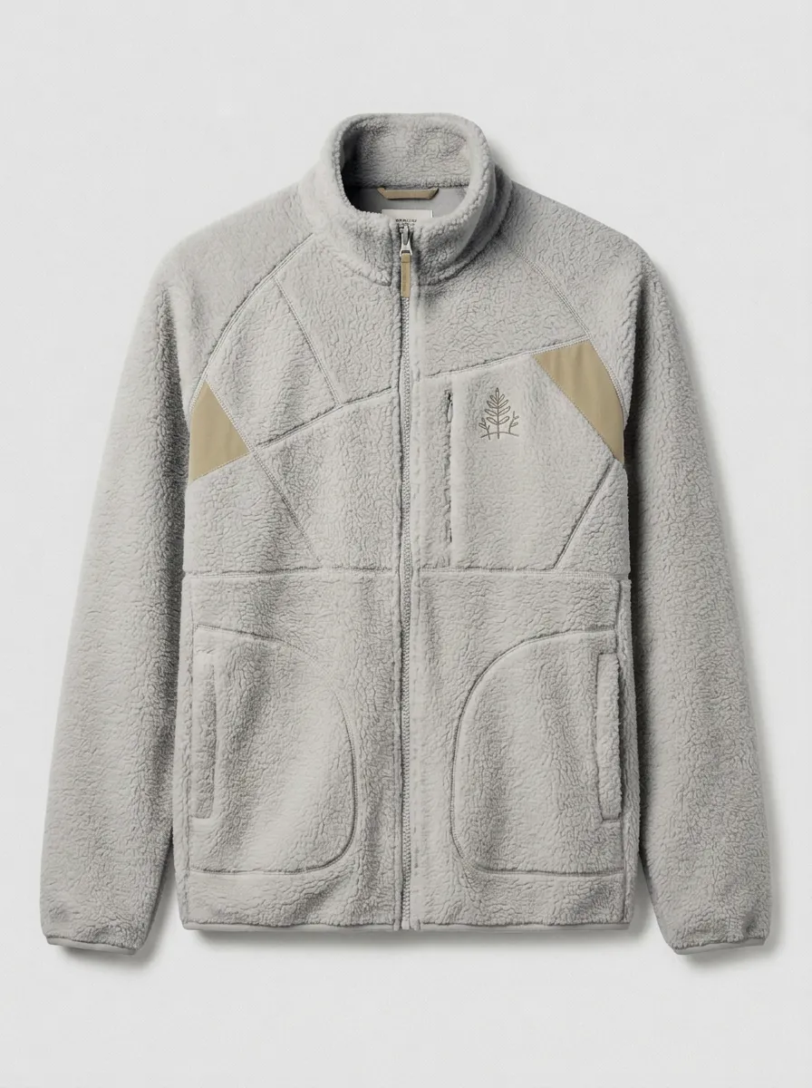 Nature Fern Leaf Fleece Jacket