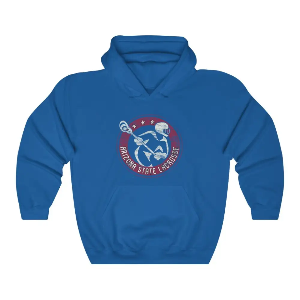 Vintage Player Lacrosse Graphic Pullover Hoodie