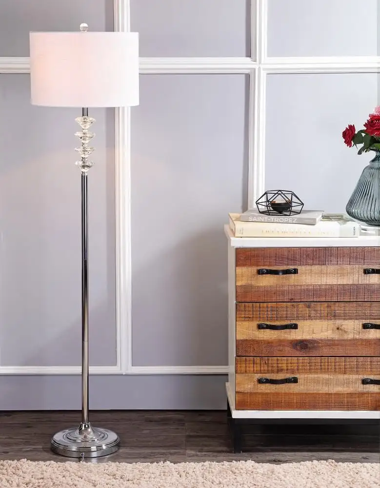 Crystal Metal LED Floor Lamp