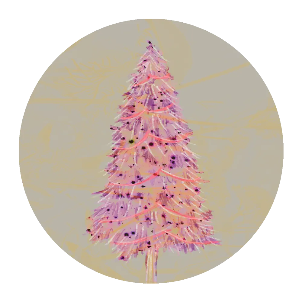 Classic Tree Motif Coaster Set