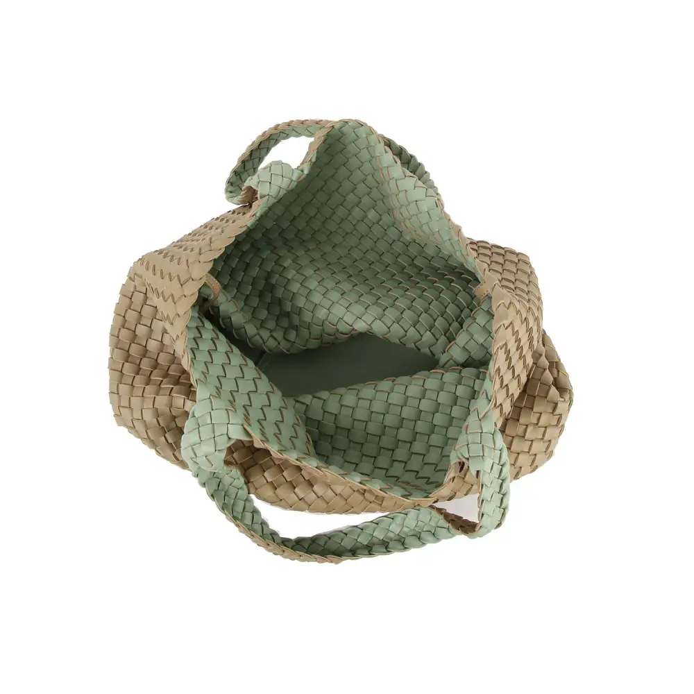 Woven Pouch Tote Bag