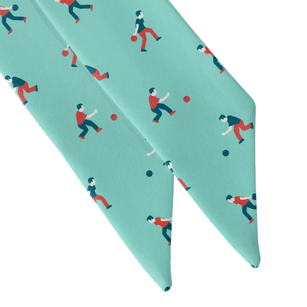 Bowling Design Hair Scarf