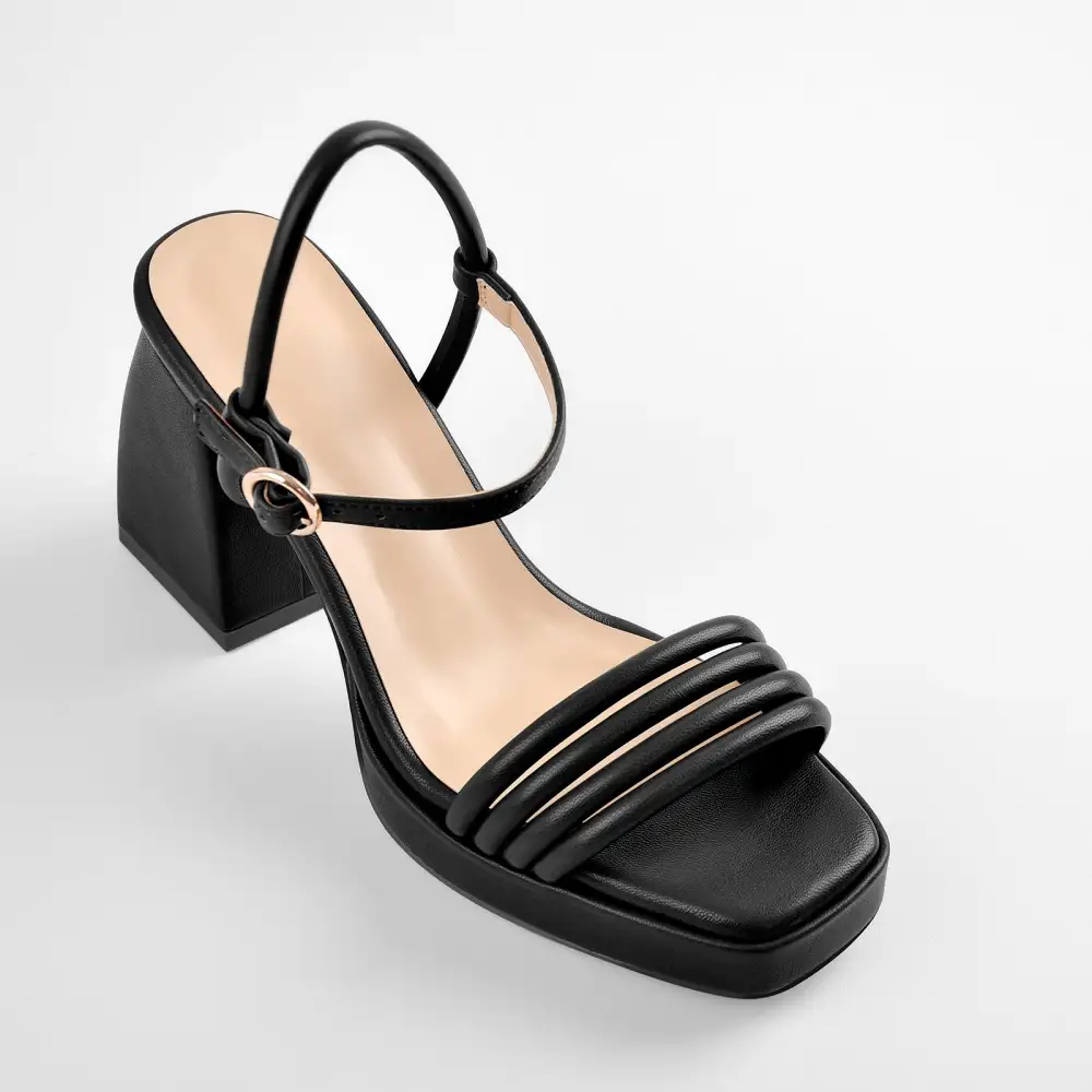 Platform Design Heel Ankle Strap Sandals