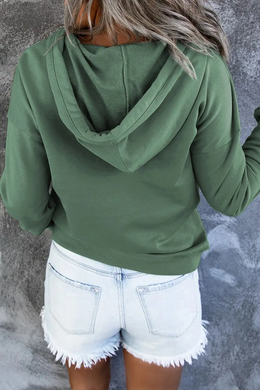 Relaxed Pocketed Long-Sleeve Hoodie
