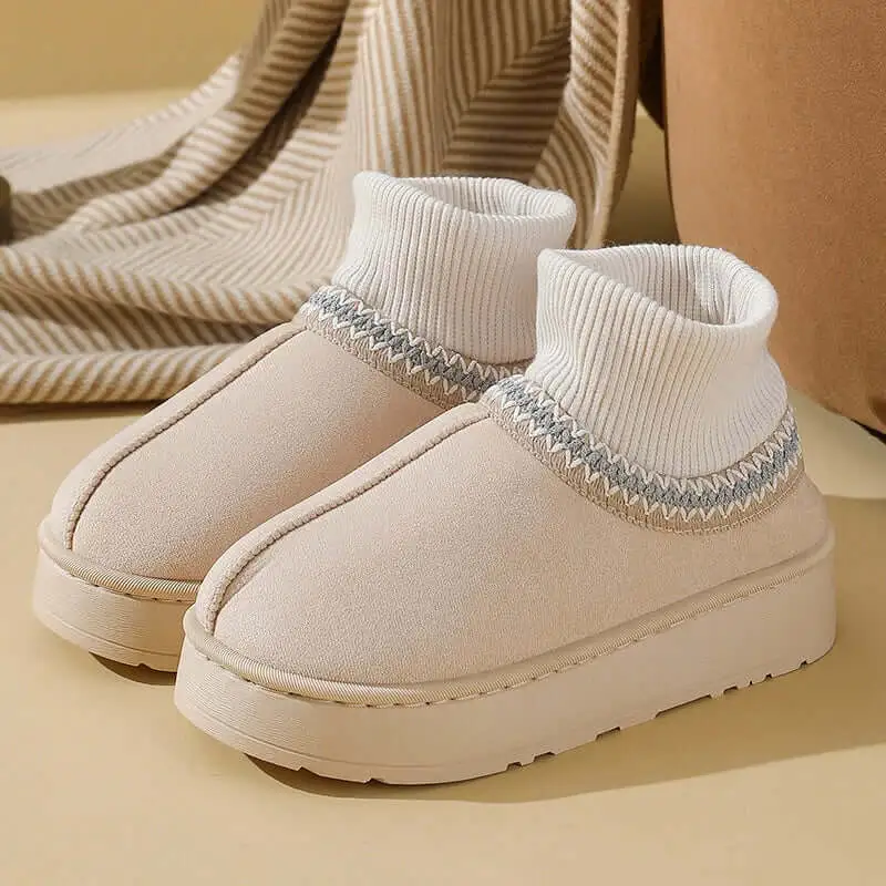 Simple Platform Slip On Boots