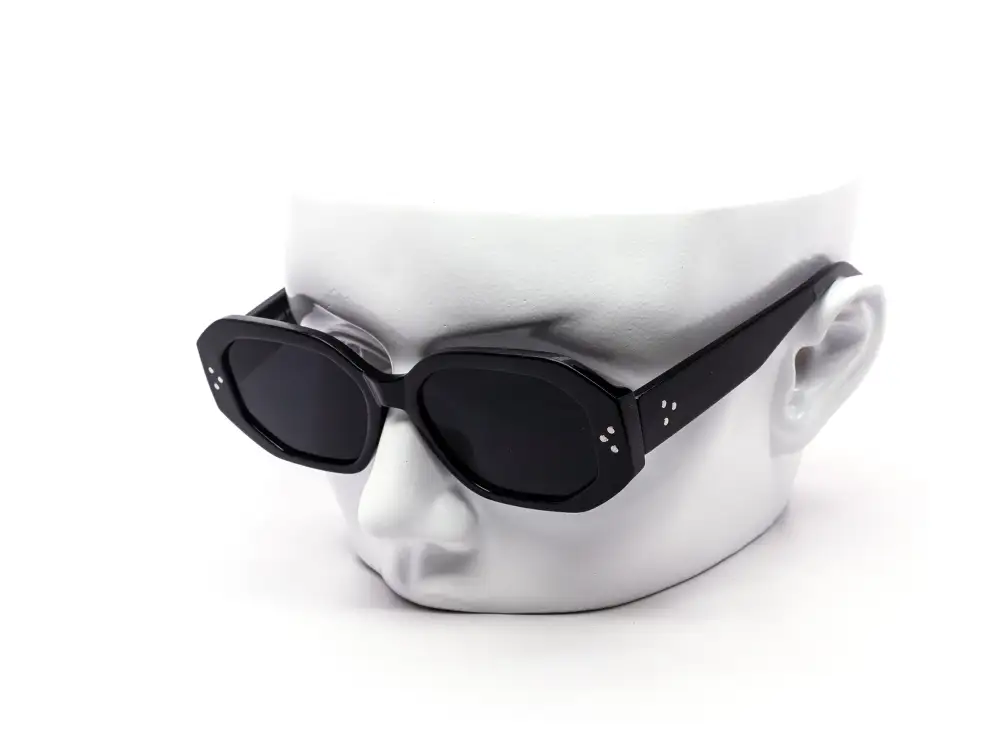 Twelve-Piece Chunky Hexagon Sunglasses