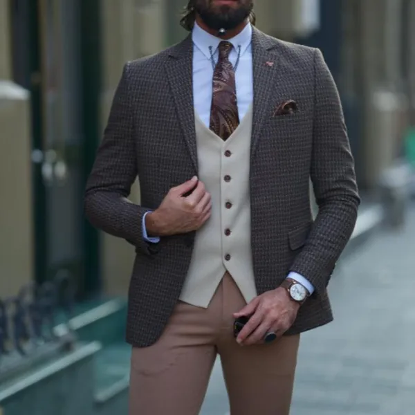 Slim Fit Marled Blazer