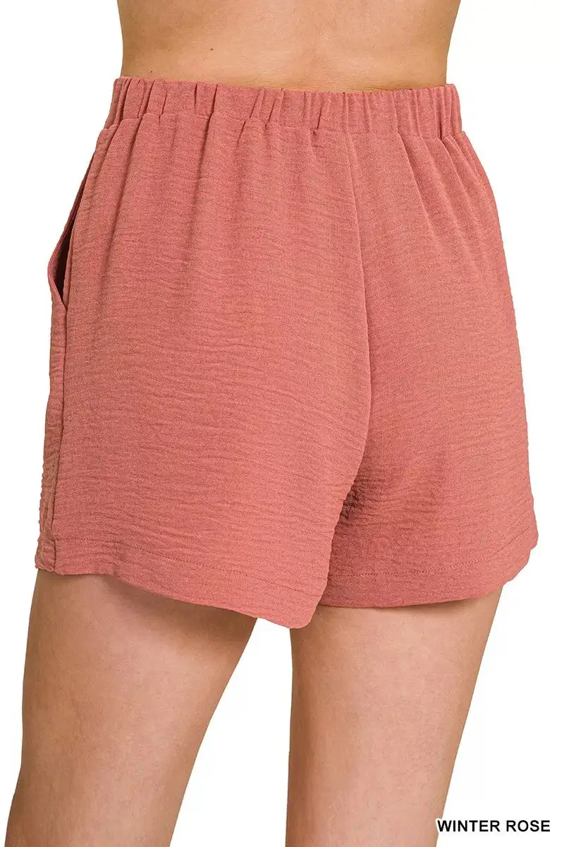 Pull On Elastic Waist Shorts