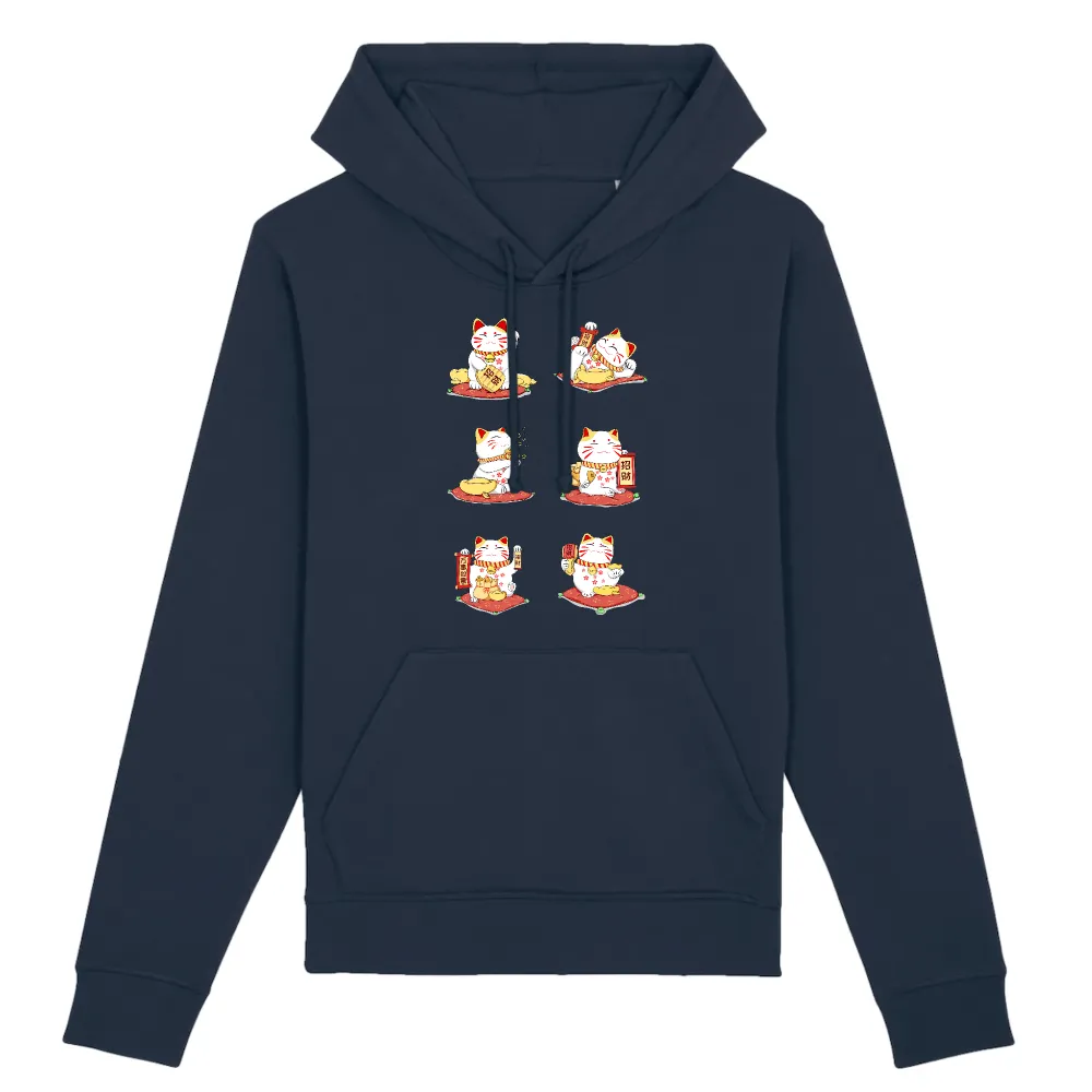 Character Cat Graphic Pullover Hoodie