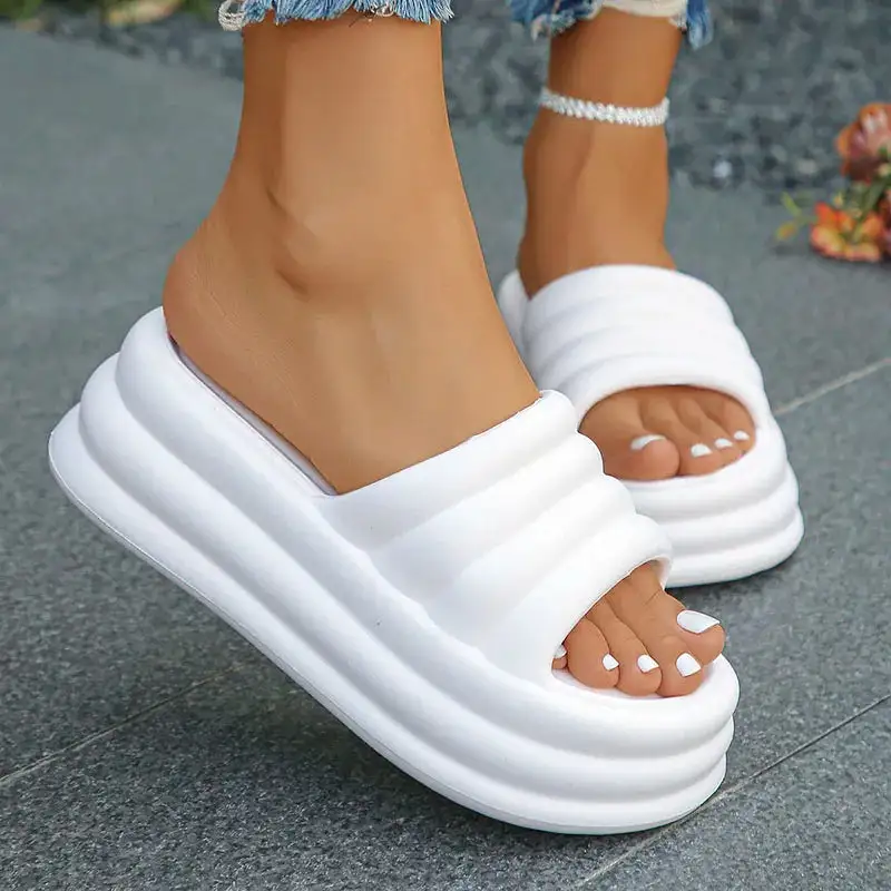 Plush Comfort Platform Indoor Slippers