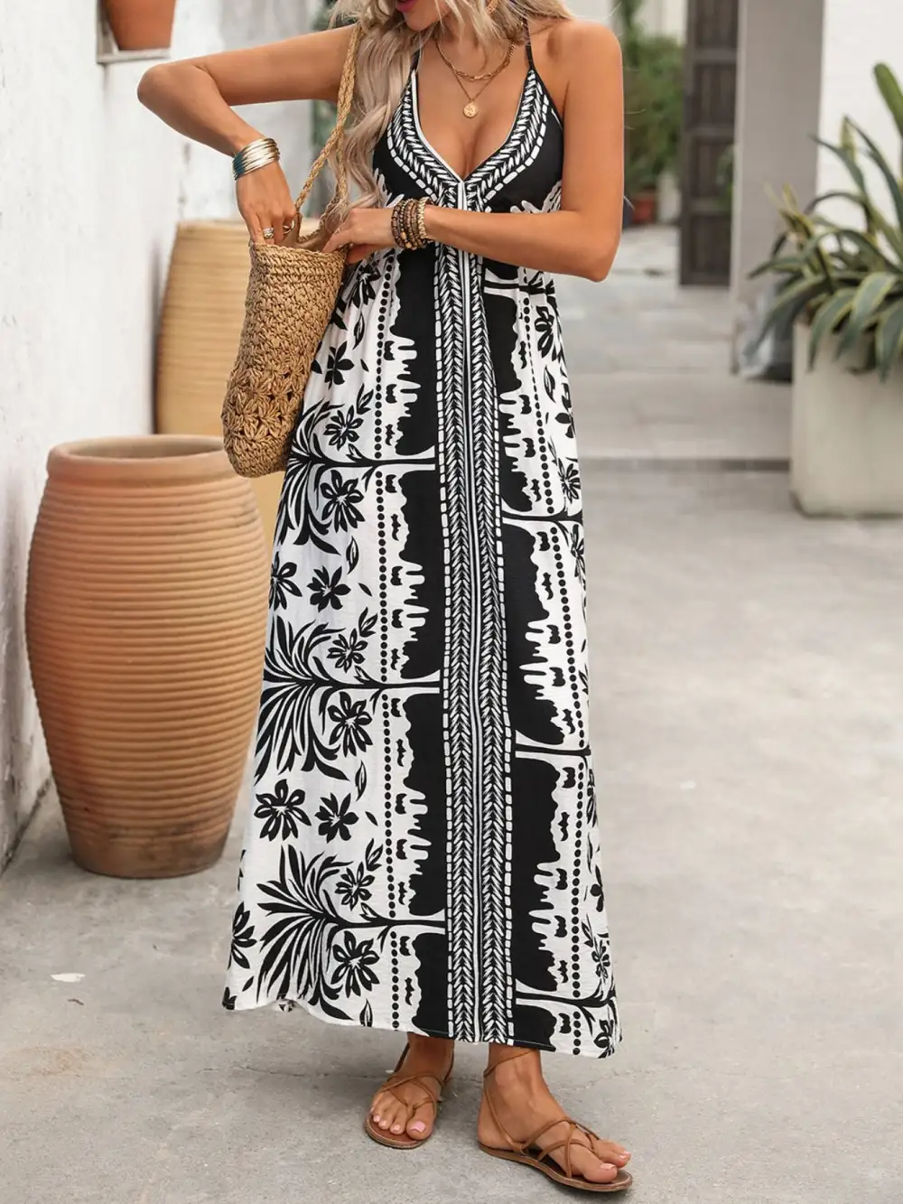 Versatile Halter Maxi Dress