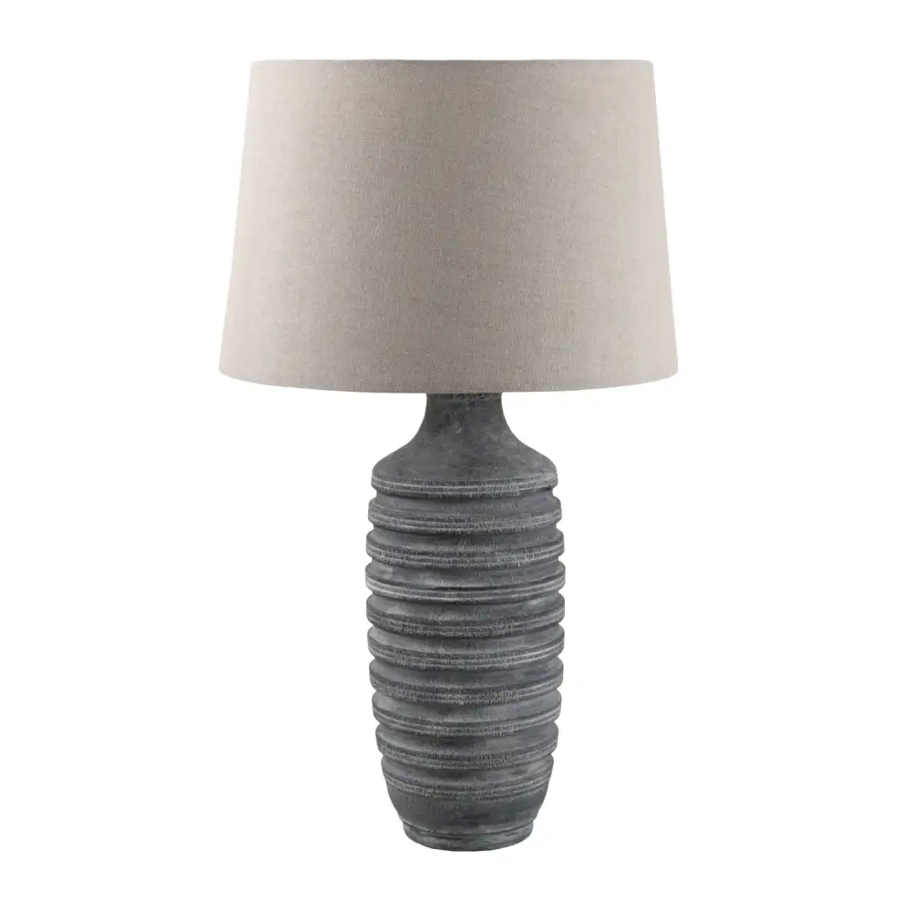 Metal Linen Resin Table Lamp