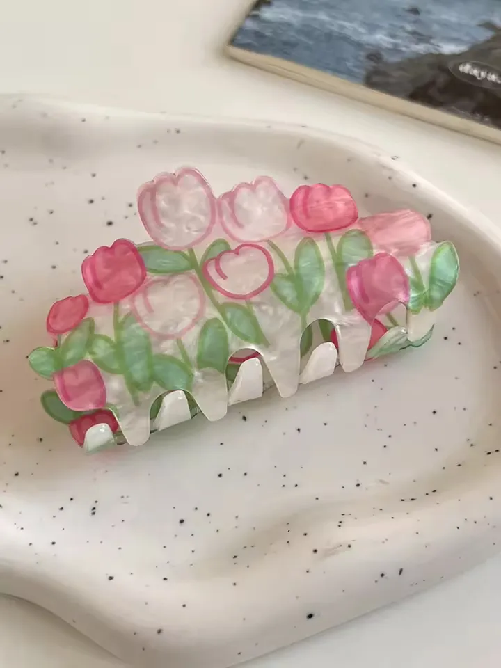 Fashionable And Versatile Colorful Flower Bouquet Hairpin